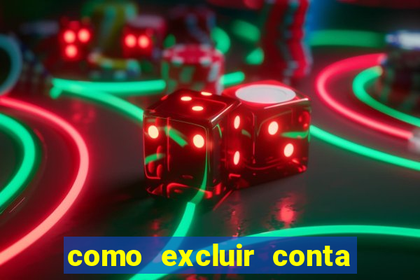 como excluir conta de jogos de aposta